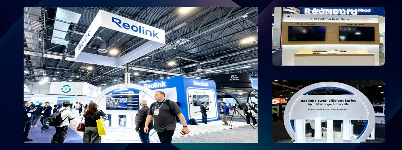 Reolink exhibition stand at the CES Show